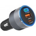 FORCELL F-ENERGY Alu autolaturi 2 x Type C + USB A PD QC4.0 SFC 2.0 4.5A 65W harmaa FORCELL F-ENERGY Alu autolaturi 2 x Type C + USB A PD QC4.0 SFC 2.0 4.5A 65W harmaa