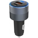 FORCELL F-ENERGY Alu car charger 2 x Type C + USB A PD QC4.0 SFC 2.0 4.5A 65W gray FORCELL F-ENERGY Alu car charger 2 x Type C + USB A PD QC4.0 SFC 2.0 4.5A 65W gray