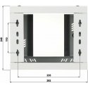 Lms Data HANGING RACK CABINET R10-4U/300-GG-V2 STALFLEX Lms Data HANGING RACK CABINET R10-4U/300-GG-V2 STALFLEX