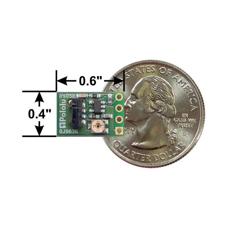 38kHz IR proximity sensor, fixed gain, high brightness, Pololu 2578 – 2