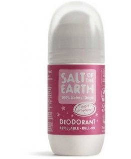 Salt-Of-The-Earth Sweet Strawberry Deo Roll-on (uudelleentäytettävä) – Luonnollinen roll-on deodorantti – 75 ml
