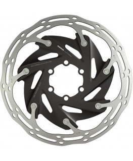 SRAM Centerline X Road 2 Piece Brake Disc - 160mm Black (stainless steel screws included) - 6 holes