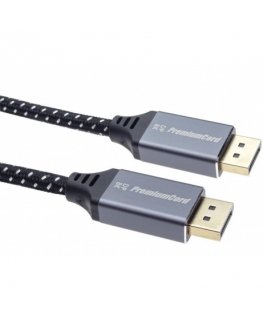 PremiumCord PREMIUMCORD DisplayPort 1.4 kaapeli, kestävä kaapeli, kullatut liittimet, 2 m