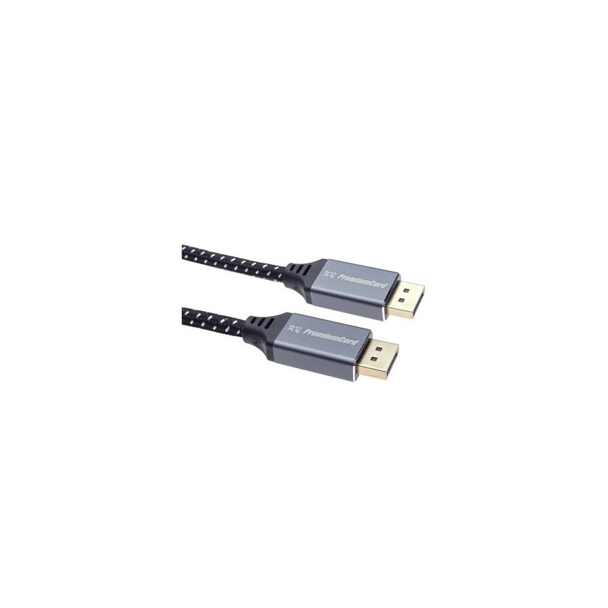 PremiumCord PREMIUMCORD DisplayPort 1.4 cable, durable cable, gold-plated connectors, 2 m – 2