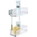 Rectangular bathroom shelf QUADRO, Vacuum-Loc, for shower, 2 levels, WENKO Rectangular bathroom shelf QUADRO, Vacuum-Loc, for shower, 2 levels, WENKO