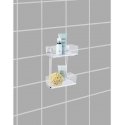 Rectangular bathroom shelf QUADRO, Vacuum-Loc, for shower, 2 levels, WENKO Rectangular bathroom shelf QUADRO, Vacuum-Loc, for shower, 2 levels, WENKO