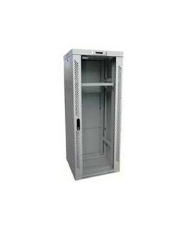 LEXI-Net 19" wall cabinet Basic 6U 520x450, glass doors, without back, foldable, gray