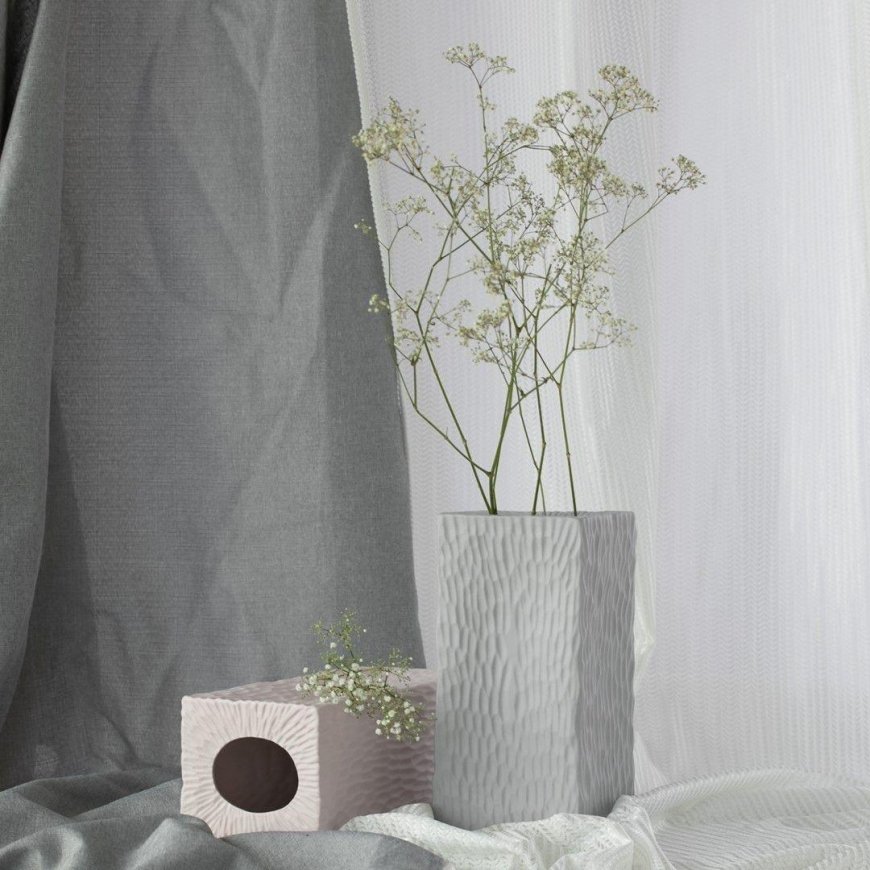 AmeliaHome Vase AH DEVON CREAM 10.2X22.7