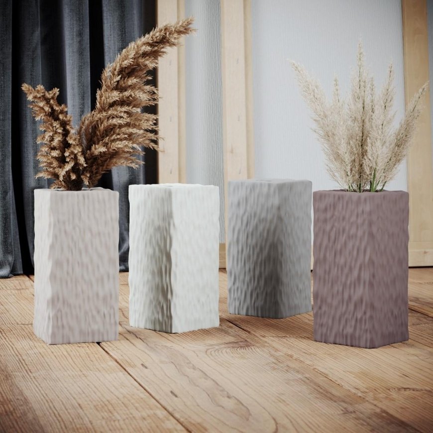 AmeliaHome Maljakko AH DEVON CREAM 10.2X22.7 – 4