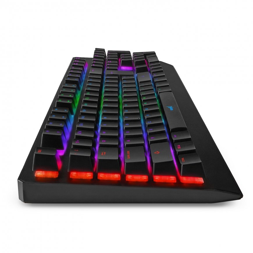 Niceboy ORYX K610 Chameleon klaviatūra Žaidimams USB QWERTZ Čekų Juoda – 4