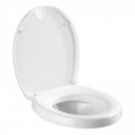 WENKO 21905100 toilet seat Hard toilet seat Aluminium, Duroplast White