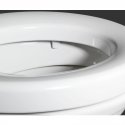 WENKO 21905100 toilet seat Hard toilet seat Aluminium, Duroplast White