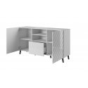 Cama ABETO chest of drawers 150x42x82 white glossy Cama ABETO chest of drawers 150x42x82 white glossy