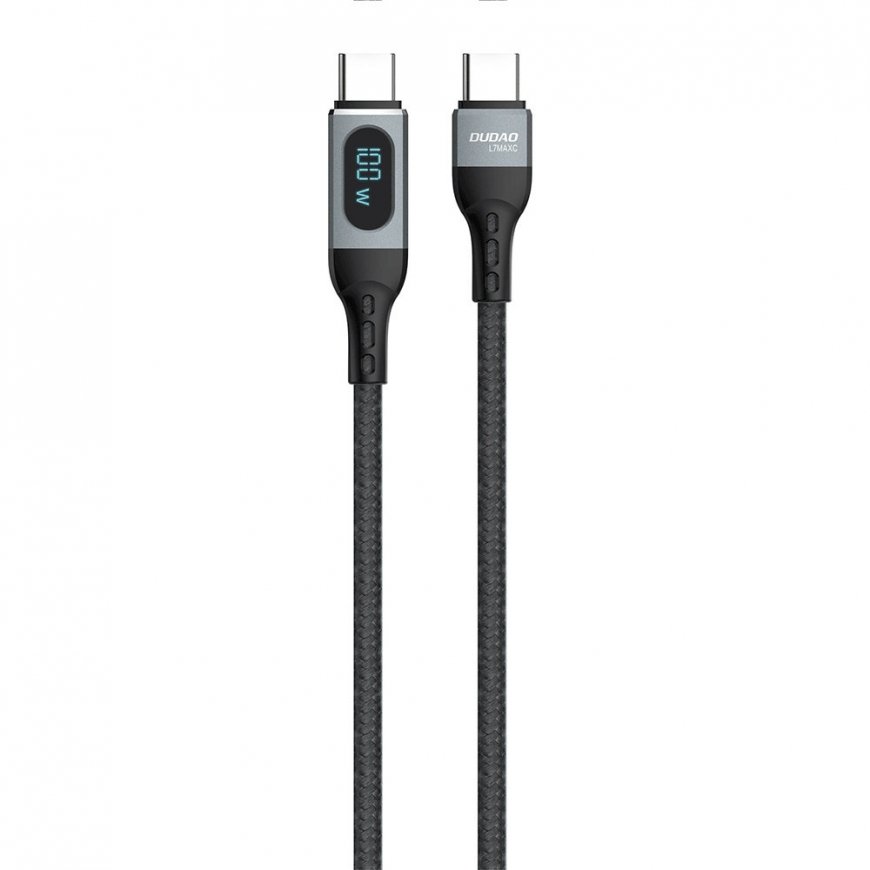 DUDAO Kabel USB USB-C - Czarny 6973687243685 - Kabel USB cable 1 m USB C Black