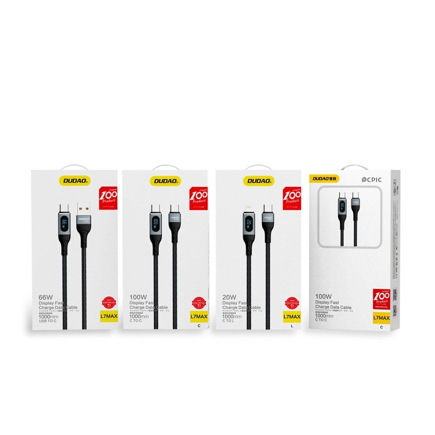 DUDAO Kabel USB USB-C - Czarny 6973687243685 - Kabel USB кабель 1 m USB C Черный – 2