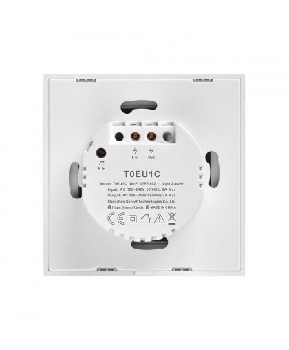 Puutetundlik lüliti WiFi Sonoff T0 EU TX (1-osaline) – 4