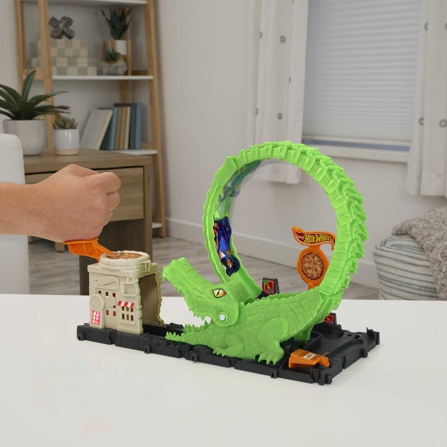 Hot Wheels City Gator Loop Attack, lelupakkaus – 4