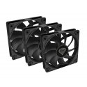 GENESIS Oxal 120 Datora korpusam Ventilators 12 cm Melns 3 pcs GENESIS Oxal 120 Datora korpusam Ventilators 12 cm Melns 3 pcs