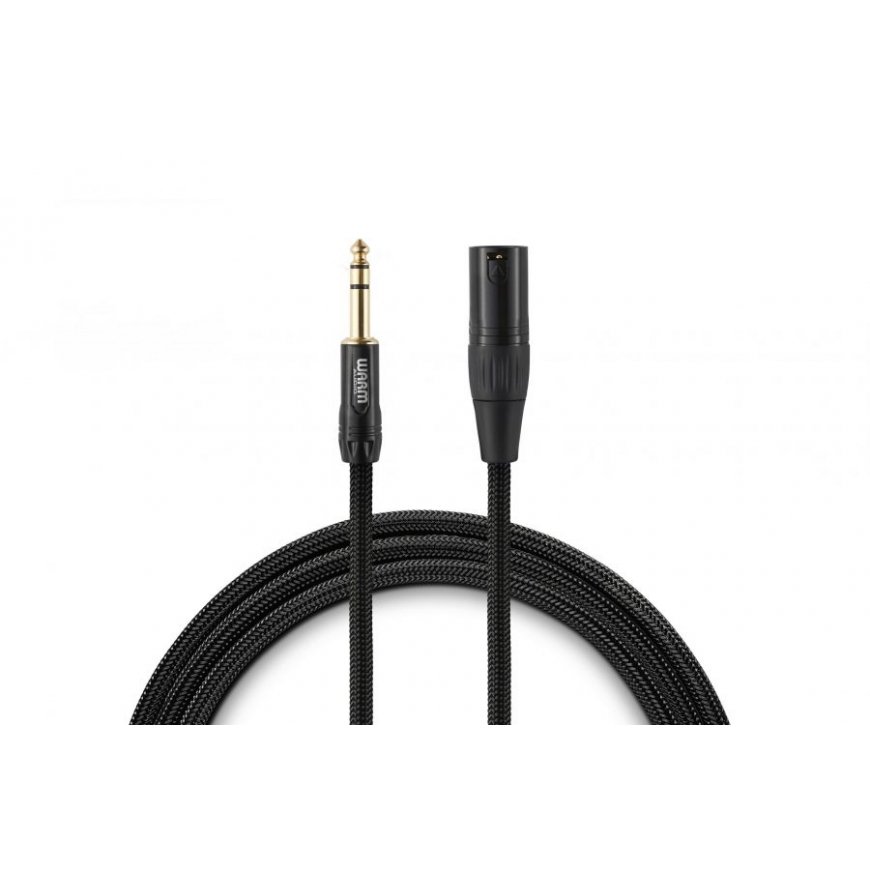 Warm Audio PREM-XLRM-TRSM-6 аудио кабель 1,8 m XLR Разъем 6,35 мм TRS Черный