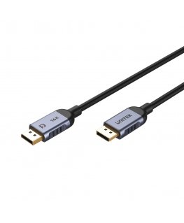 UNITEK C1626GY01-1.5M DisplayPort кабель 1,5 m Черный, Серый