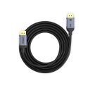 UNITEK C1626GY01-1.5M DisplayPort kabelis 1,5 m Melns, Pelēks UNITEK C1626GY01-1.5M DisplayPort kabelis 1,5 m Melns, Pelēks