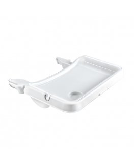 Hauck Alpha-Tray Paplāte barošanas krēslam Balts