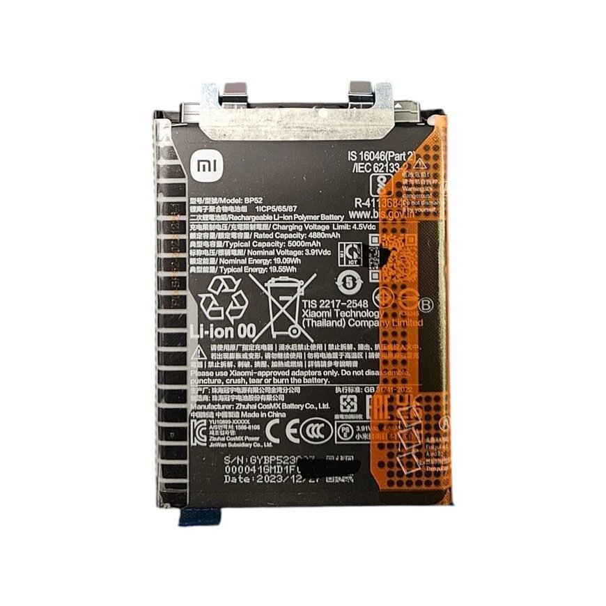BP52 Xiaomi Original Battery 5000mAh (Service Pack)