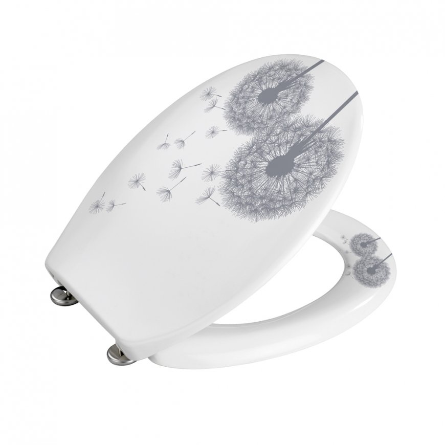 WENKO Astera Soft toilet seat Duroplast Grey, White – 3