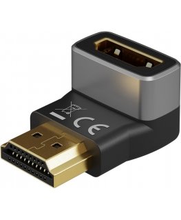Goobay 72011 видео кабель адаптер HDMI Тип A (Стандарт) Черный, Серебристый