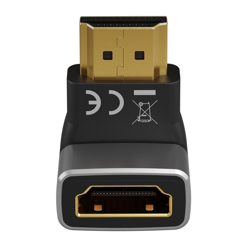 Goobay 72011 видео кабель адаптер HDMI Тип A (Стандарт) Черный, Серебристый – 2