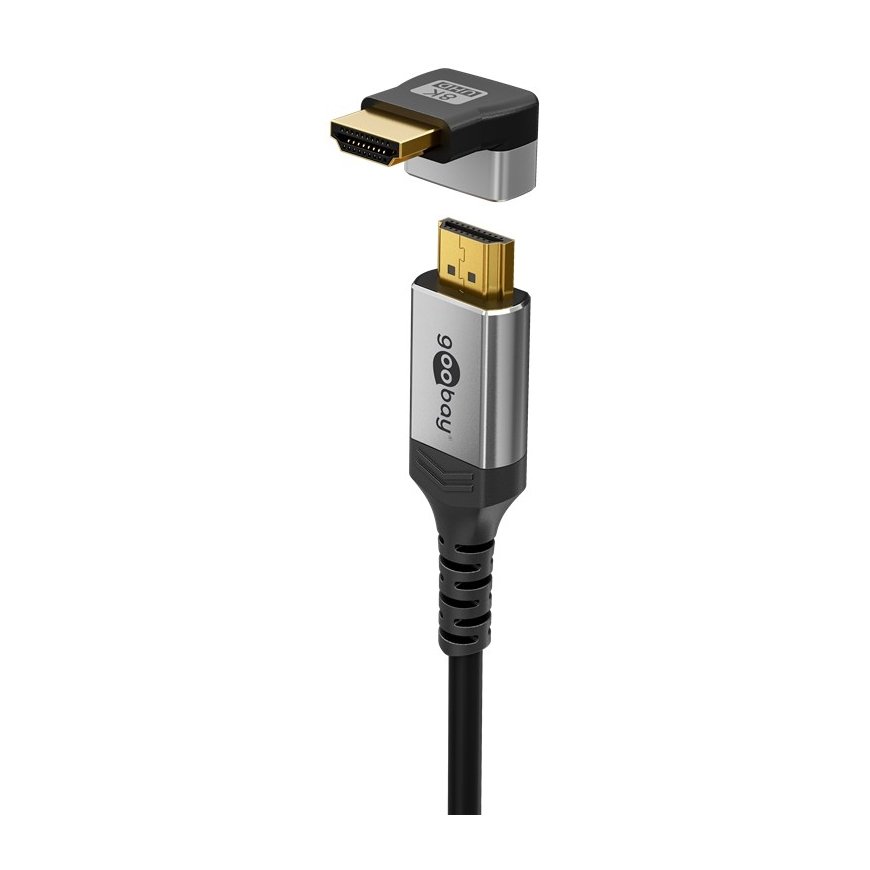 Goobay 72011 videokaapeli-adapteri HDMI-tyyppi A (vakio) musta, Hopea – 5