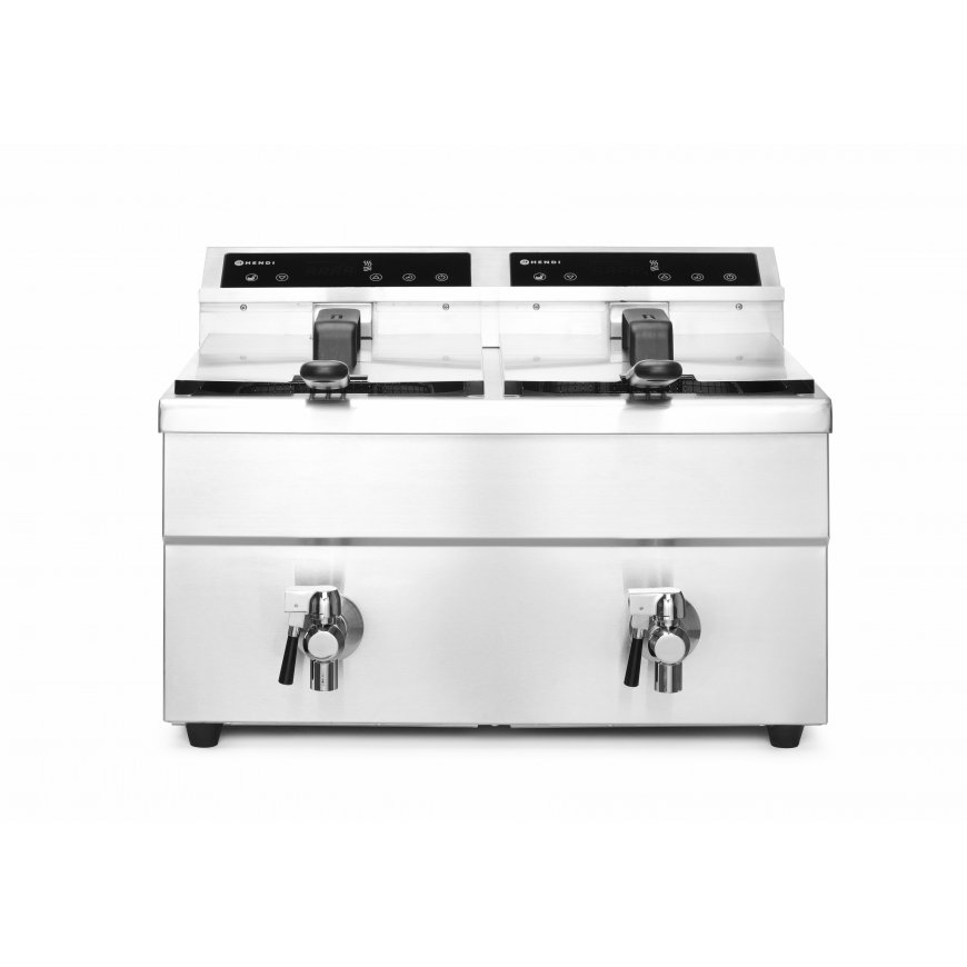 Hendi 215029 rasvakeitin Kaksois 16 L Erillinen 7000 W Hopea