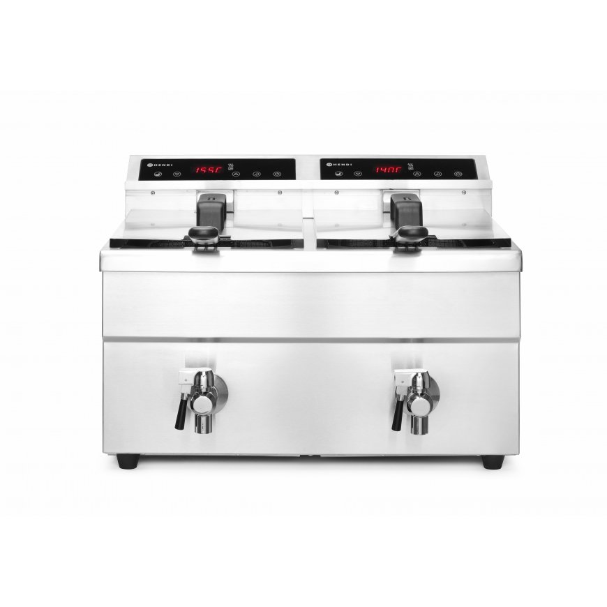 Hendi 215029 rasvakeitin Kaksois 16 L Erillinen 7000 W Hopea – 2