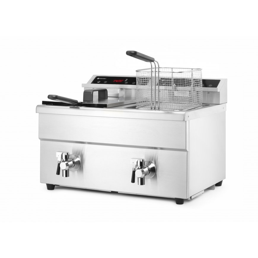 Hendi 215029 rasvakeitin Kaksois 16 L Erillinen 7000 W Hopea – 5