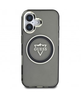 Etui Guess IML Metal Mountain Logo MagSafe do iPhone 16 c