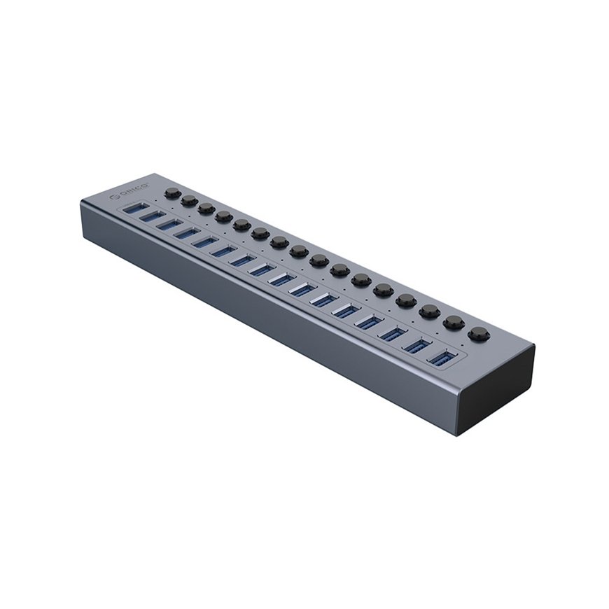 Orico BT2U3-16AB Hub 16x USB-A 3.0 with switches - gray – 2
