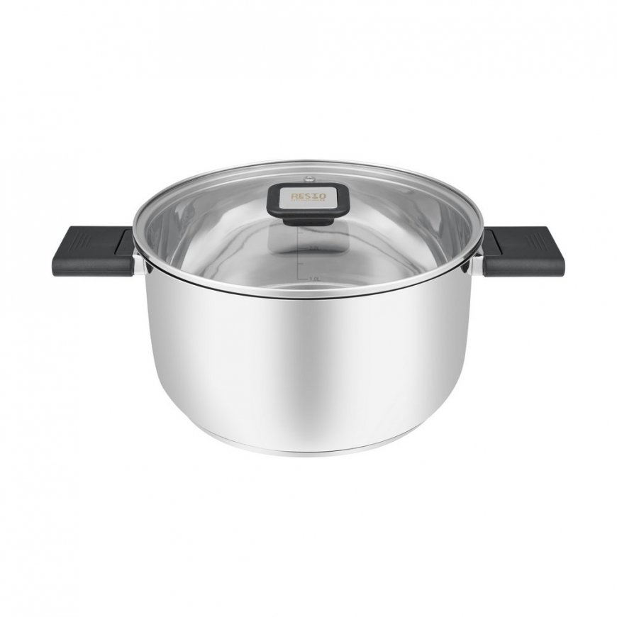 Resto Kitchenware Anser 4.4 L Round Black, Stainless steel