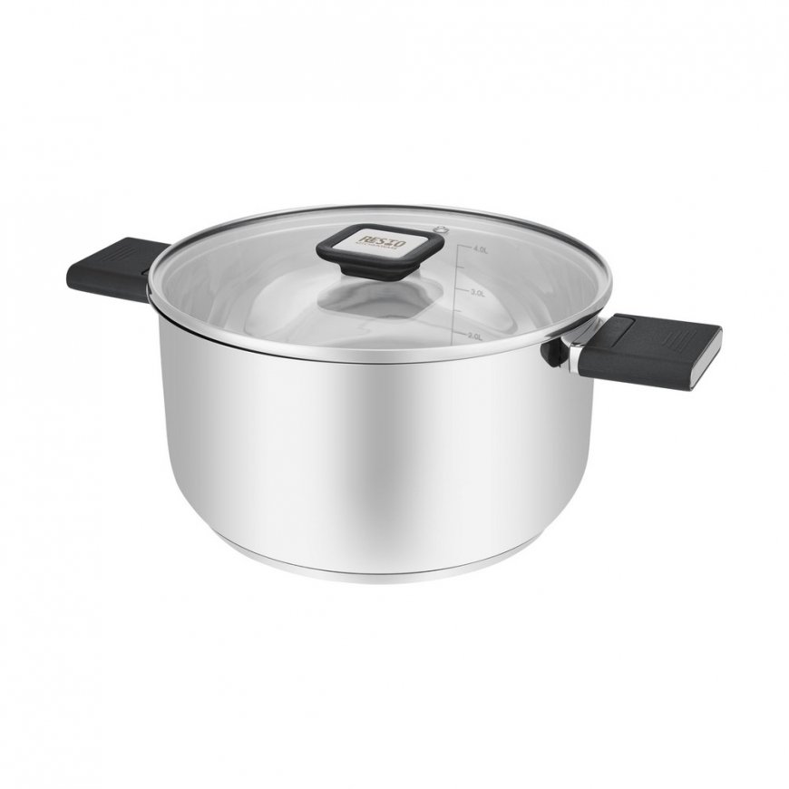 Resto Kitchenware Anser 4.4 L Round Black, Stainless steel – 2