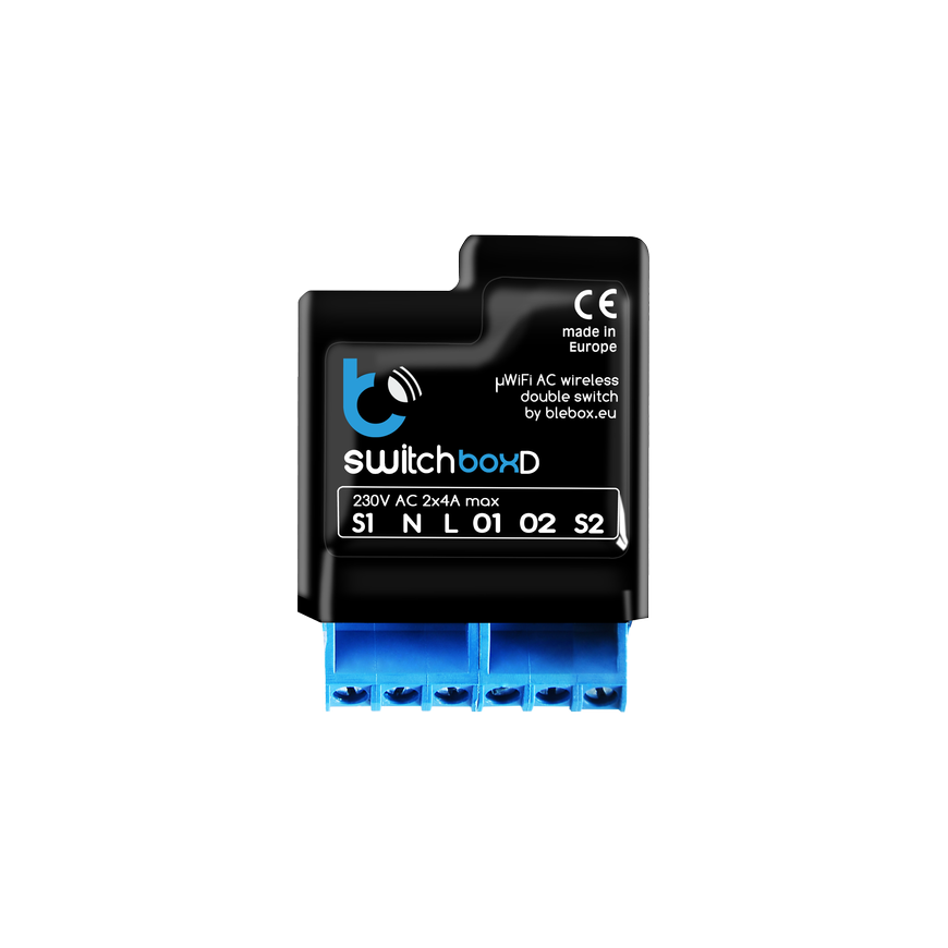 Blebox - SwitchBoxD - WiFi 2-channel switch – 3