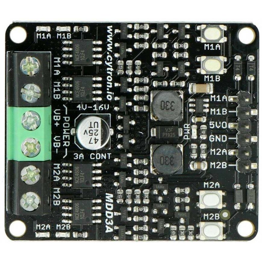 Cytron MDD3A - two-channel 16V/3A motor controller – 5