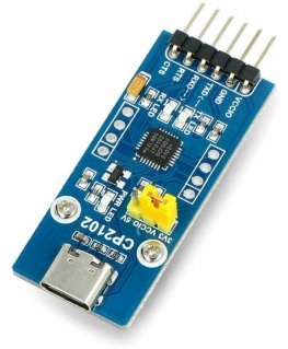 CP2102 USB-UART TTL converter - USB Type-C socket - Waveshare 20644