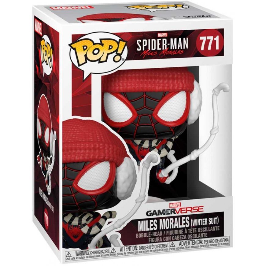 Funko POP figure Marvel Spiderman Miles Morales Winter Suit – 3