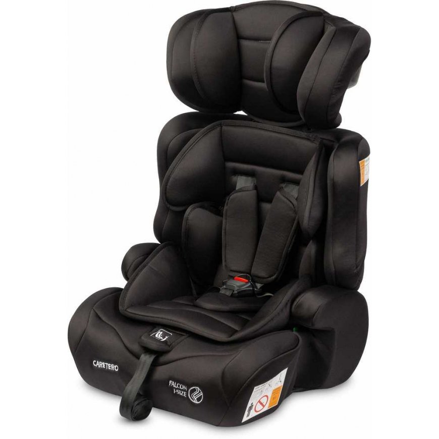 Caretero Falcon i-Size - turvaistuin 76-150 cm | Musta