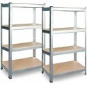 Metal warehouse shelf, set of 2, 174 x 80 x 40 cm Thin PL-701
