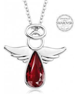 Levien Red Crystal Necklace Angel Rafael