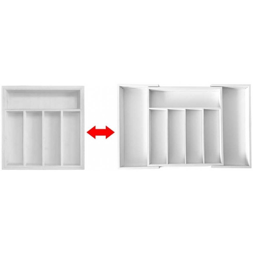 King Hoff BAMBOO DRAWER INSERT KINGHOFF KH-1746 WHITE – 2