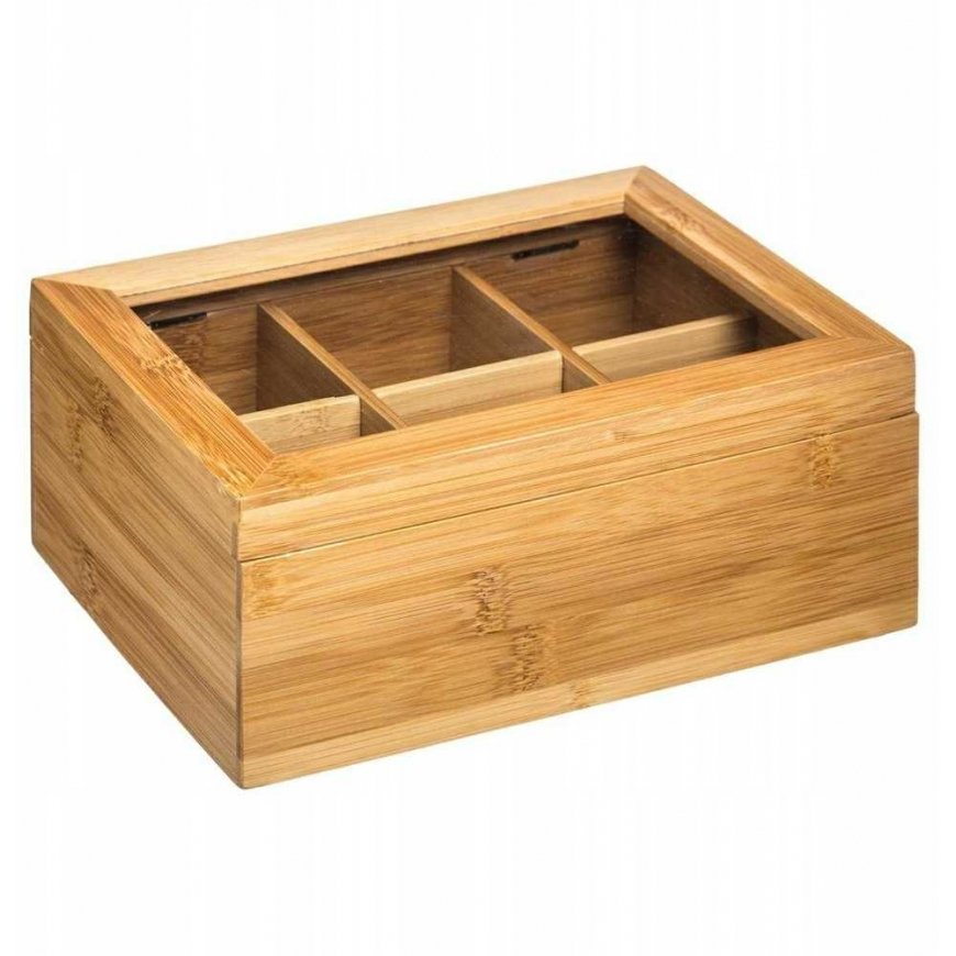 5five Simply Smart Tea Box, Tea Box, Tea Bag Box, Wooden Tea Box – 5