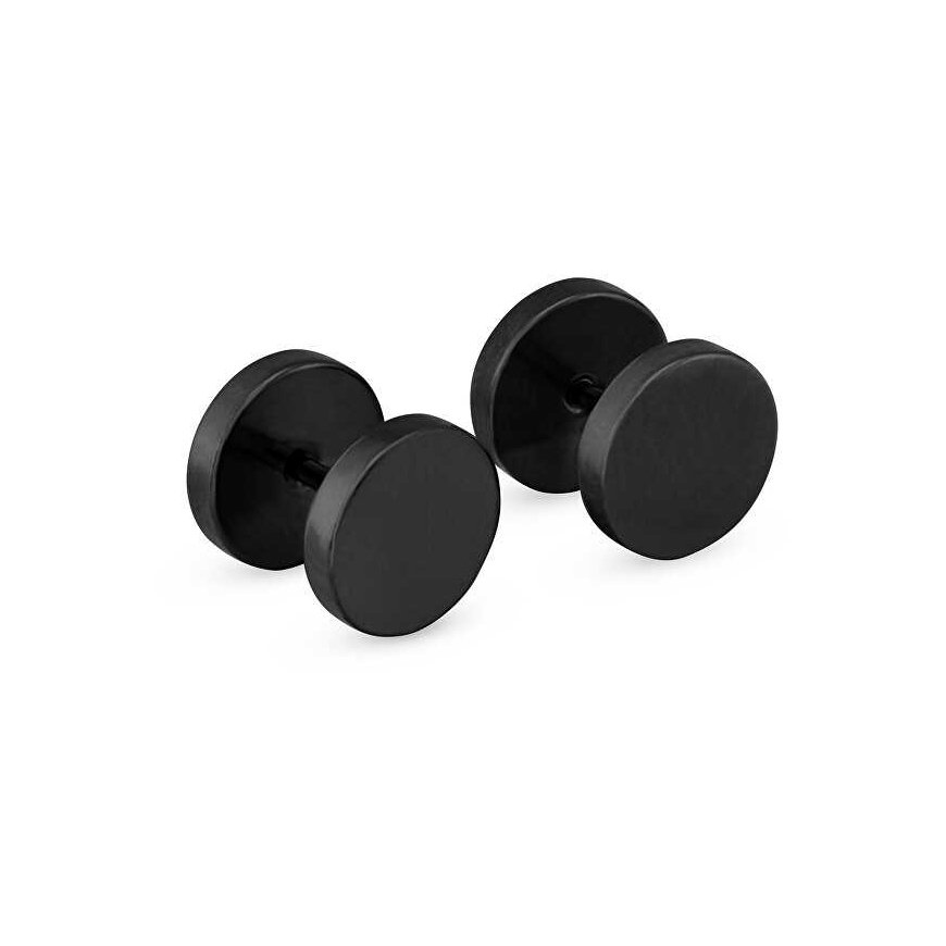 Troli Minimalist black earrings KS-148