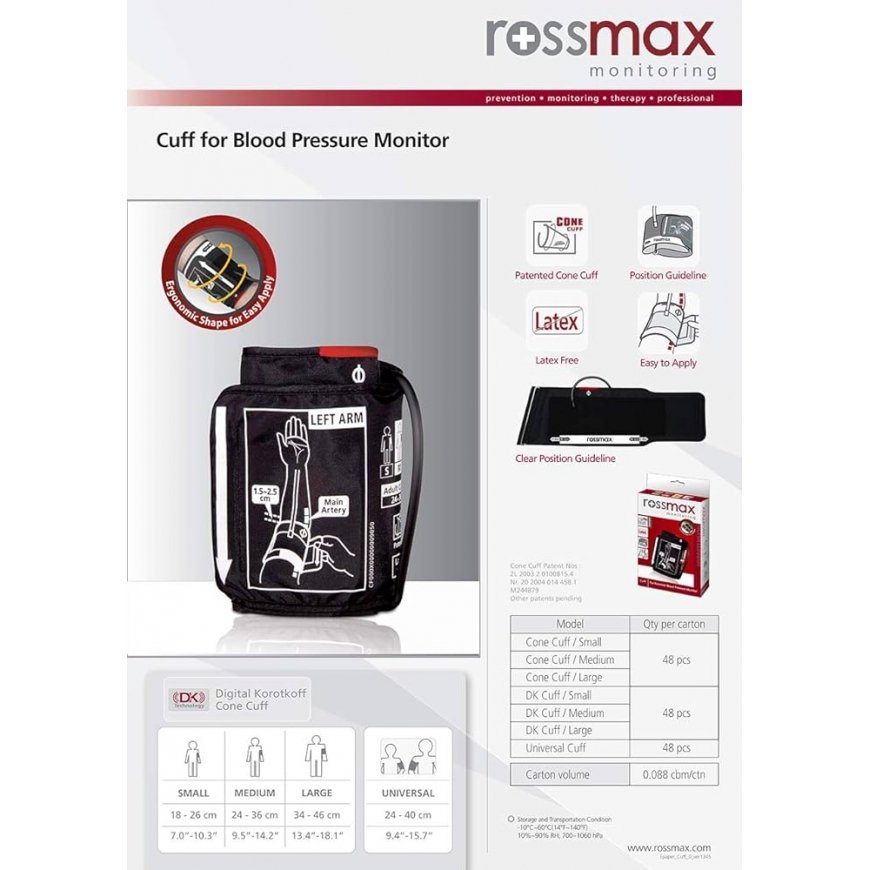 Rossmax S size cone cuff 18-26 cm (NEW)
