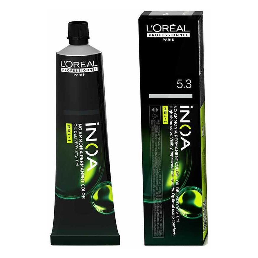 Hiusväri "L'oreal Professionnel Inoa No Ammonia Permanent Color 5.3 60g – 2